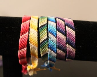 Ombre Striped Woven Friendship Bracelet