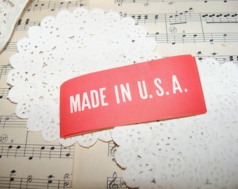 Vintage Dennison Gummed Labels-Seals-Made in USA-Ephemera-12 pieces-New Old Stock