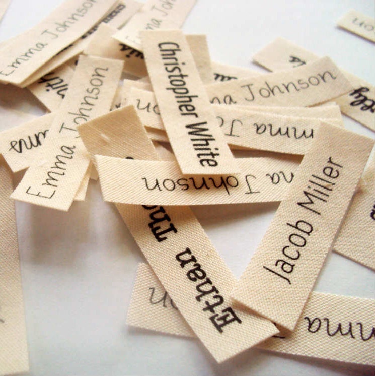 Iron in name labels for kids clothes