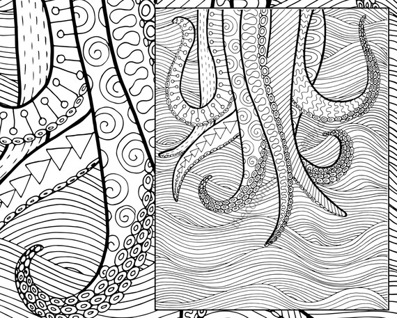 Download octopus adult coloring page adult coloring sheet colouring