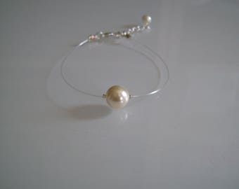 Collier Fantaisie Perles Ivoire Et Bordeaux - Pour Mariage, Soirée, Robe - Neuf Avec étiquettes