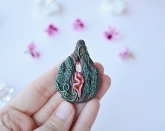 Tree bark Vulva, vulva necklace, vulva pendant, yoni necklace, yoni pendant, vagina necklace, vagina pendant, pussy, coño, pussy pendant