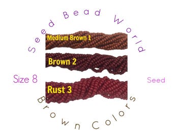 15% Off Brown Size 8 Seed Beads by Seed Bead World