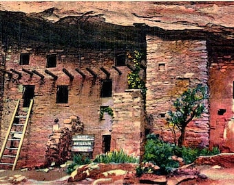 Vintage Colorado Postcard - Manitou Cliff Dwellings, Manitou Springs (Unused)