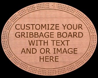 Custom Personalized Cribbage Board