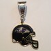 Baltimore RAVENS HELmeT, CHOOSE Silver or Gold Bail European Charm- Fits most Name Brand Big-hole and Snake-type bracelets