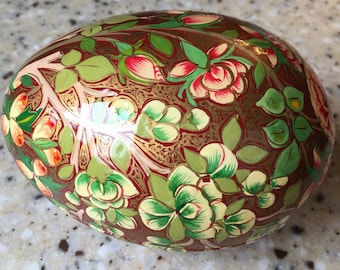 Paper mache egg made in India