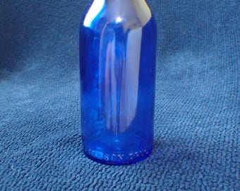 Cobalt Bromo-Seltzer Medicine Bottle Emerson Drug Co.
