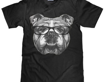 Bulldog t shirt | Etsy