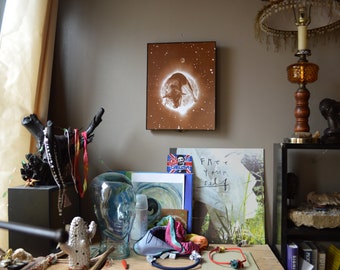 Poster Laika The Space Dog 14x11 Sepia Print