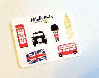 Mini London Theme Sticker Sheet