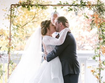 Wedding Backdrop - Copper Backdrop - Copper Arch - Bohemian Backdrop - Backdrops - Wedding Ceremony Backdrop - Wedding Arch - Floral Arch