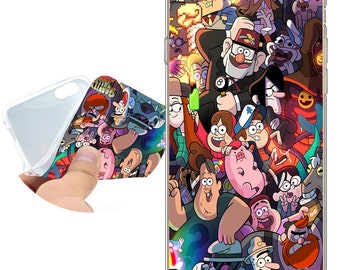 Fundas Gravity Falls Clear Soft TPU Silicone Case for iPhone X 8 7 6 6S Plus SE 5S 5 Cover for iPod Touch 6 5 Case.