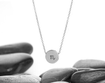 Virgo Necklace, Virgo Jewelry, Virgo, Zodiac Necklace, Zodiac Jewelry, Constellation, Birthday Gift, September Birthday