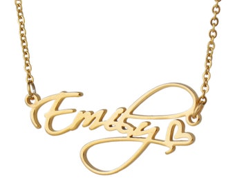 Custom Name Necklace - Personalized Necklace - Personalized Name Necklace - Name Necklace - Rose gold / Silver /Gold Name Necklace -Emily