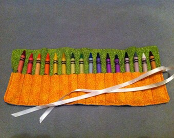 Crayon Roll * Ready to ship!