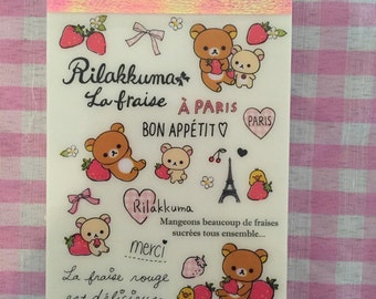 San-X Rilakkuma Paris Mini Memo Pad Kawaii