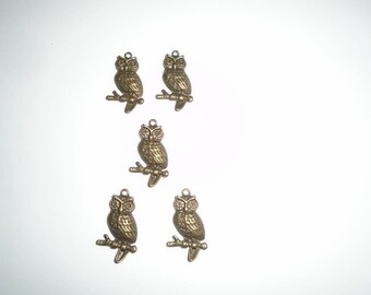 5 bronze 30x20mm nugget charm
