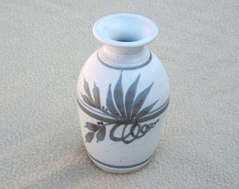 Vintage Emerson Creek Pottery; Vintage Stoneware Bud Vase