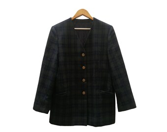 Checkered Vintage BLAZER//vintage clothing//oversized//trendy//vintage jacket//Jacket/vintage clothing/unisex/autumn/Americana