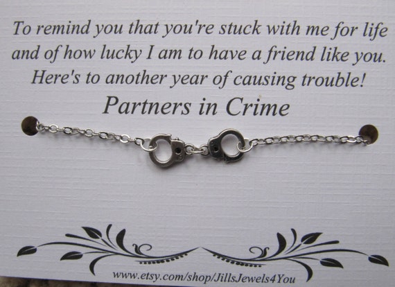 Besten Freund Geschenk Partner in Crime Besten Freund Geschenk Partner in Crime