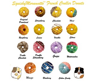 Mini Cruller Donut Squishies