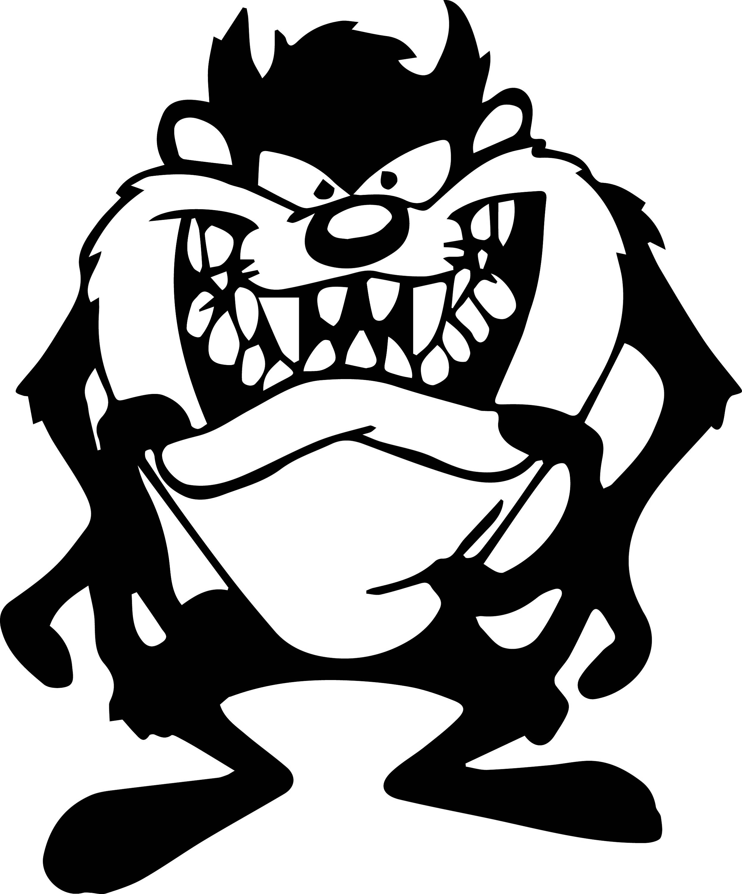 Download Tazmanian devil Svg Files Silhouettes Dxf Files Cutting files