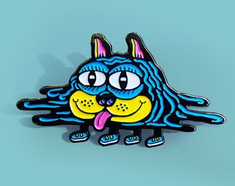 Blob Cat Enamel Pin