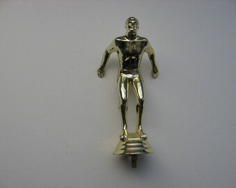 Goldtone Swimmer // Trophy Topper Part// Art Craft Supply//Swimming