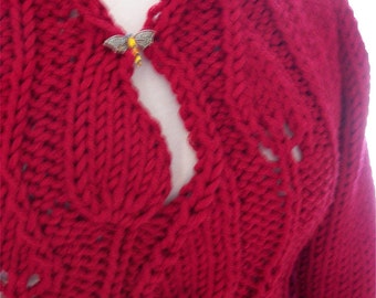 Instant Download pdf Hand Knitting Pattern - Gigi pullover