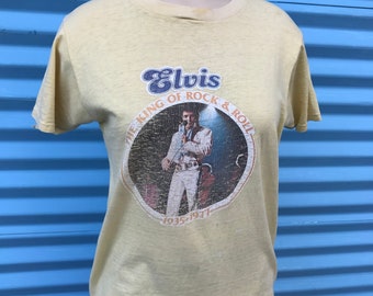 Vintage Elvis T-Shirt Size Men's Medium