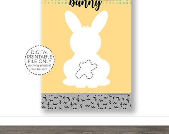 50% OFF SALE Pin the Tail on the Bunny Game Printable