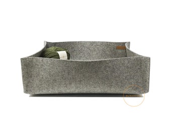 xxl merino wool felt knitting tools storage basket wollfilz aufbewahrung designfilz desk bad handtuch wolle garn lagerung nursery spielzeug