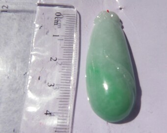 Burmese Jadeite Nicely Carved Green Pendant