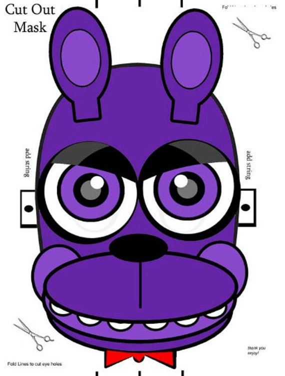 Mask FNAF Party Favors Birthday Parties Halloween Fun