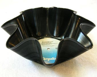Jethro Tull Record Bowl Made From Vinyl Album - Ian Anderson, Recycled, Music