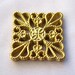 10pcs Square Brass Filigree Stamping Findings Ornaments Jewelry Making bf144