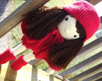 Crocheted Lil' Red Riding Hood