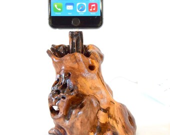 driftwood docking station iPhone 8/8+, 7/7+, 6/6+, 5 - The Genesis, men gift