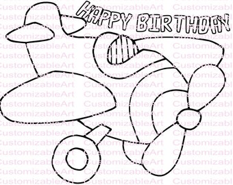 Plane Birthday Party Air Printables Coloring Page Airplane Sheet Favor Supplies