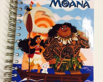 New Disney Moana Repurposed Little Golden Book Planner/Sketchbook/Journal/ Autograph Book/Notebook