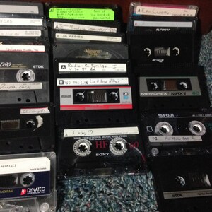 20 pre-recorded audio cassette tapes lot for recording over or listening to