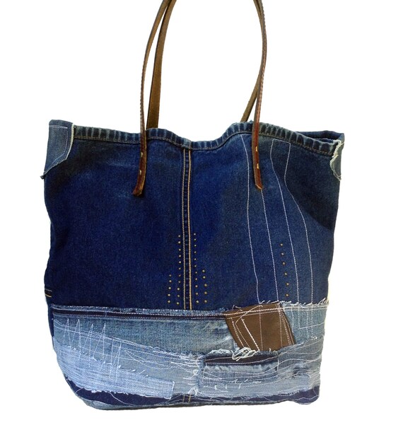 DENIM BAG Denim Tote Bag Denim Shoulder Bag Borsa Denim