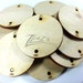 100 Wood "USA" 1"x1/8" Circles 2-Holes