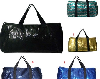 sequin duffle bag