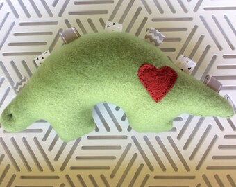 Dinosaur stuffed animal rattle