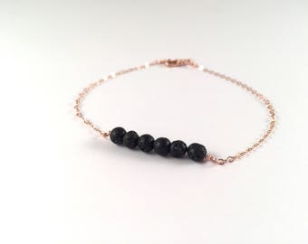 Nia, Essential oil bracelet, Dainty diffuser bracelet, lava bead bracelet, diffuser bracelet, lava bracelet, dainty bracelet, diffuser