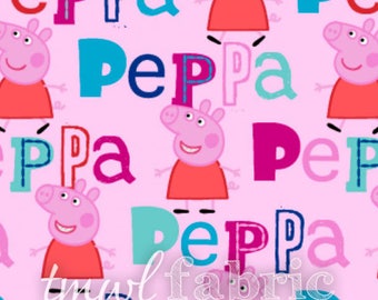 Woven Fabric - Nick Jr. Peppa Pig - Fat Quarter Yard +