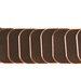 Stamping Blanks Copper Square with rounded corners 20 gauge Deburred - De-Bured
