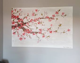 Cherry blossom tree painting